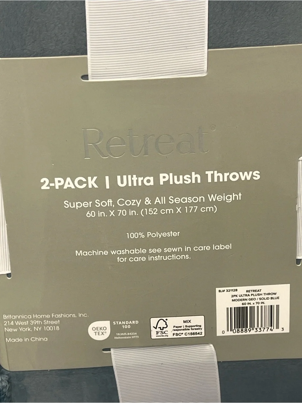 Retreat Plush Throw Blankets (2-Pack)
